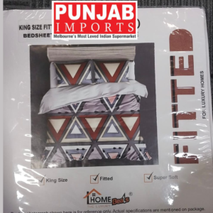 Home Beats Cotton Bedsheet (King Size Fitted Bedsheet)