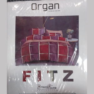 Organ Cotton Fitted Bedsheet (Queen Bedsheet)