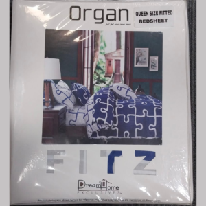 Organ Fitted Queen Bedsheet  (Cotton Bedsheet)